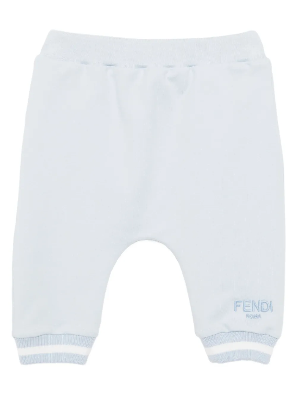 Fendi Kids Joggingbroek met logo Blauw