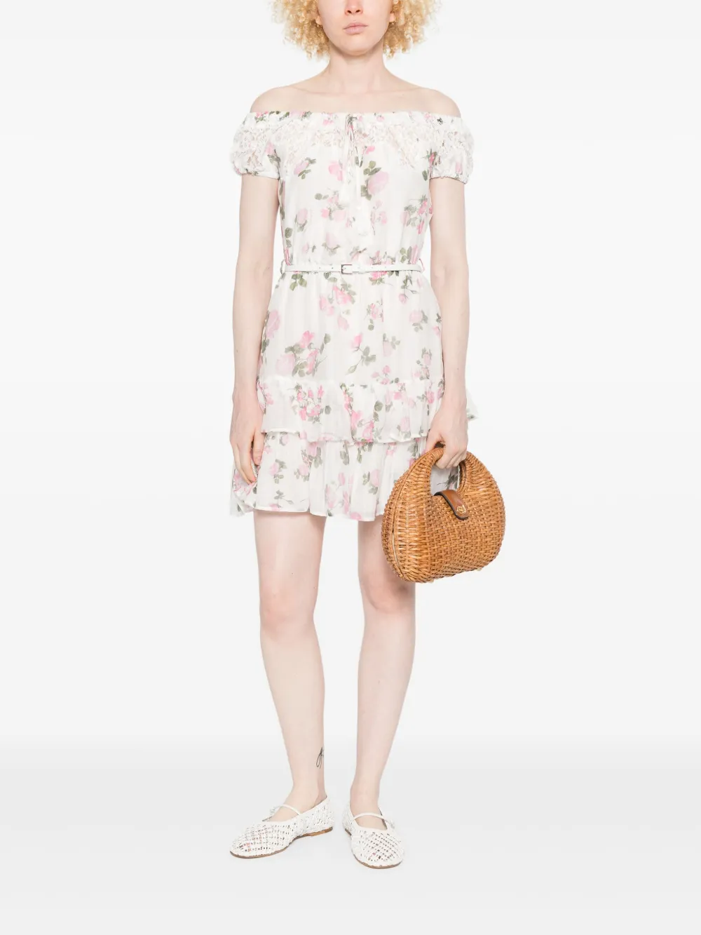 ERMANNO FIRENZE floral-print dress - Wit