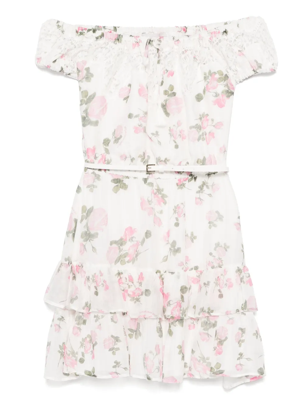 ERMANNO FIRENZE  Kleid mit Blumen-Print | Weiß | Image 1