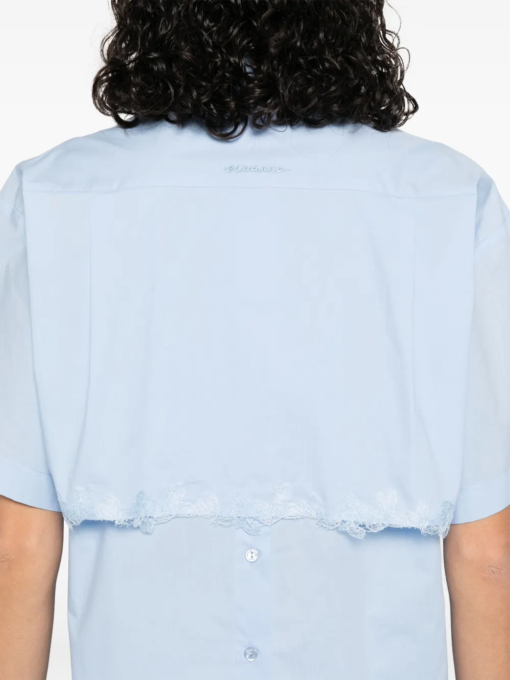 ERMANNO FIRENZE Katoenen shirt Blauw