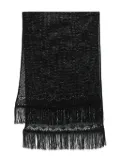ERMANNO FIRENZE fringed scarf - Black