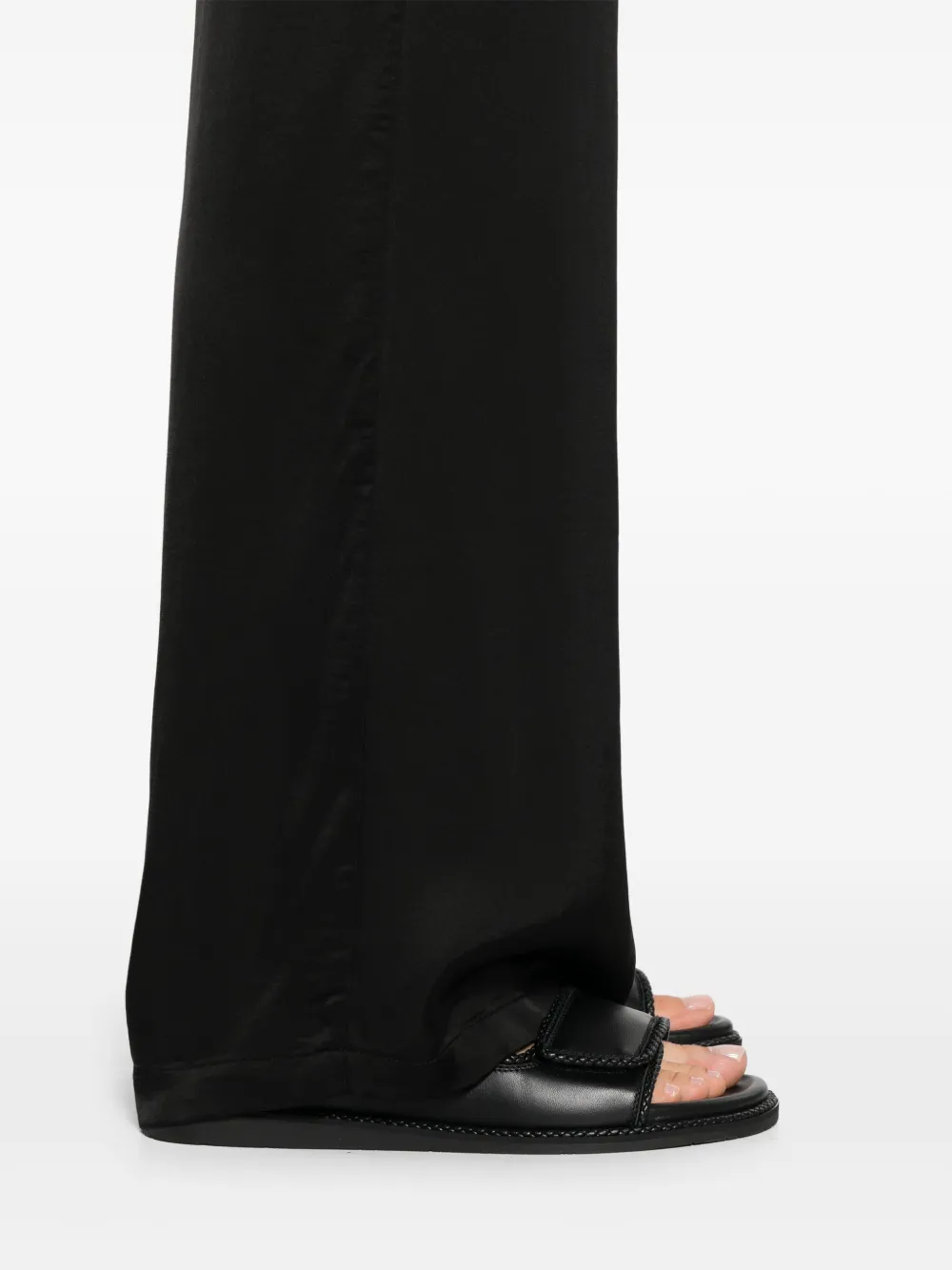 ERMANNO FIRENZE Broek met wijde pijpen Zwart