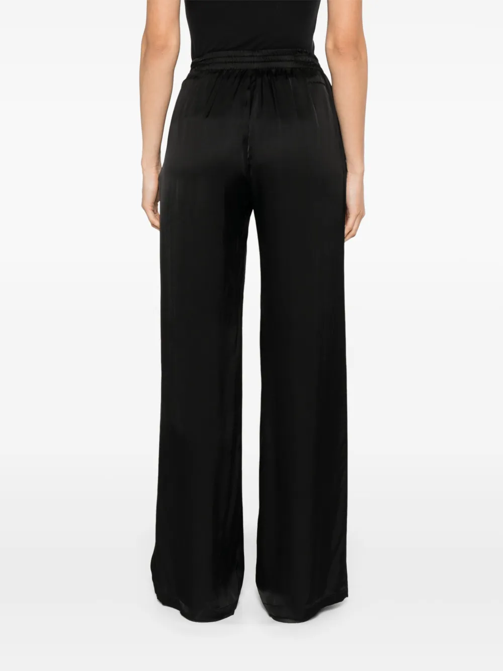 ERMANNO FIRENZE Broek met wijde pijpen Zwart
