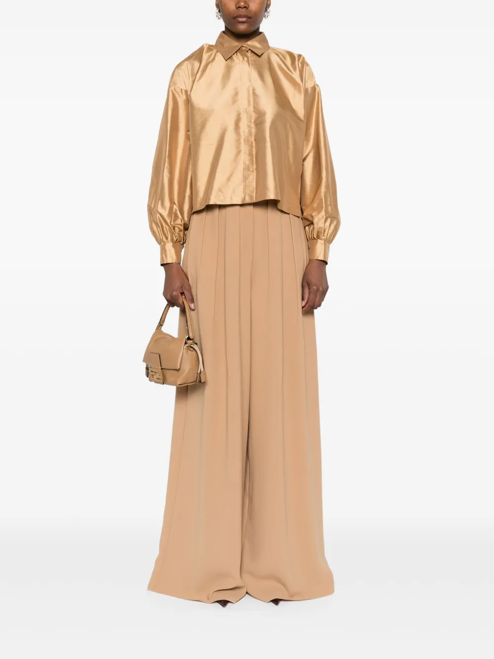 Max Mara High waist broeken - Bruin