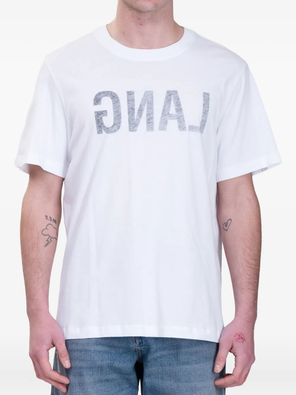 Helmut Lang Lang T-shirt | White | Image 1