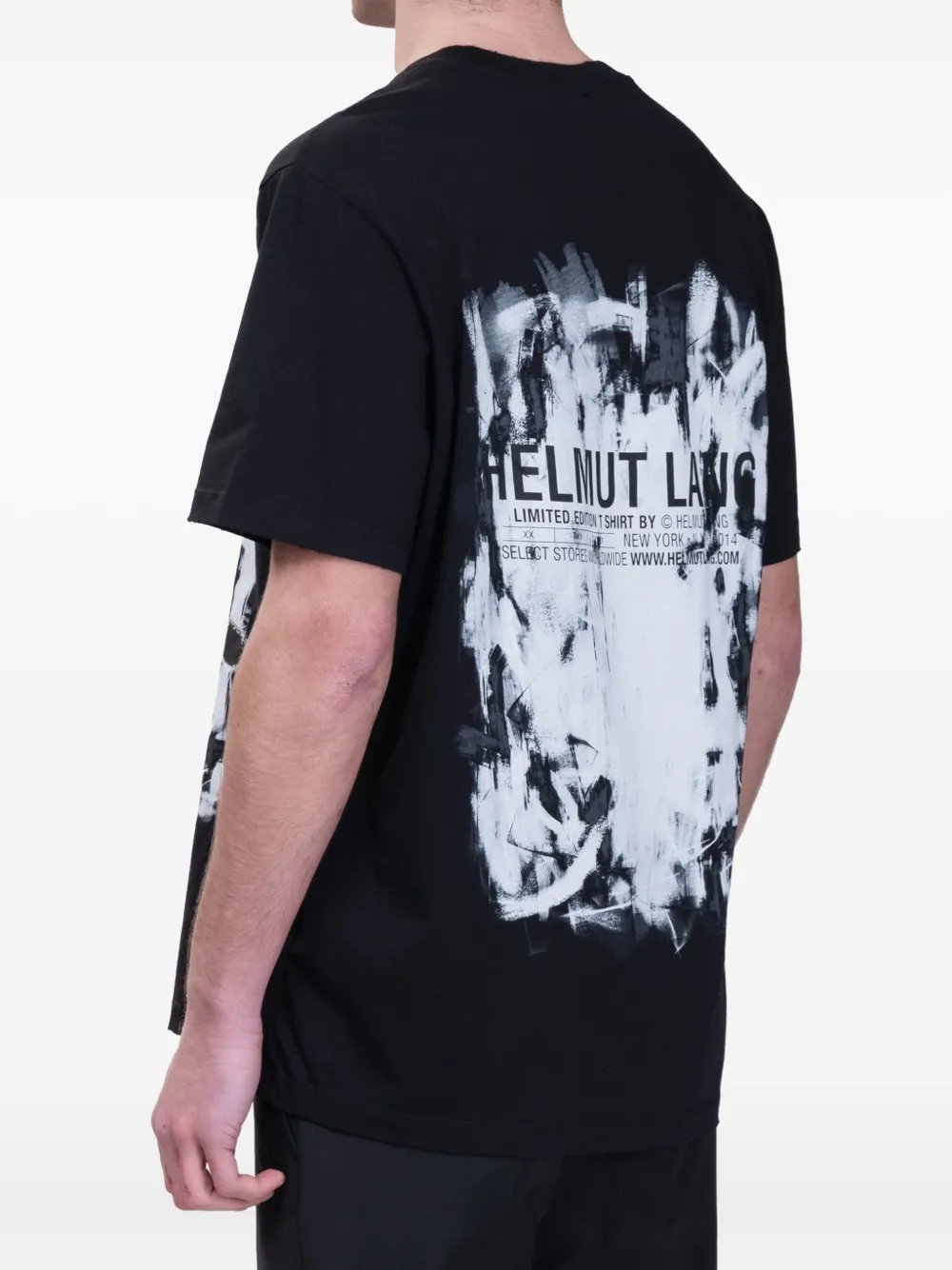 Helmut Lang Scribble T-shirt Zwart