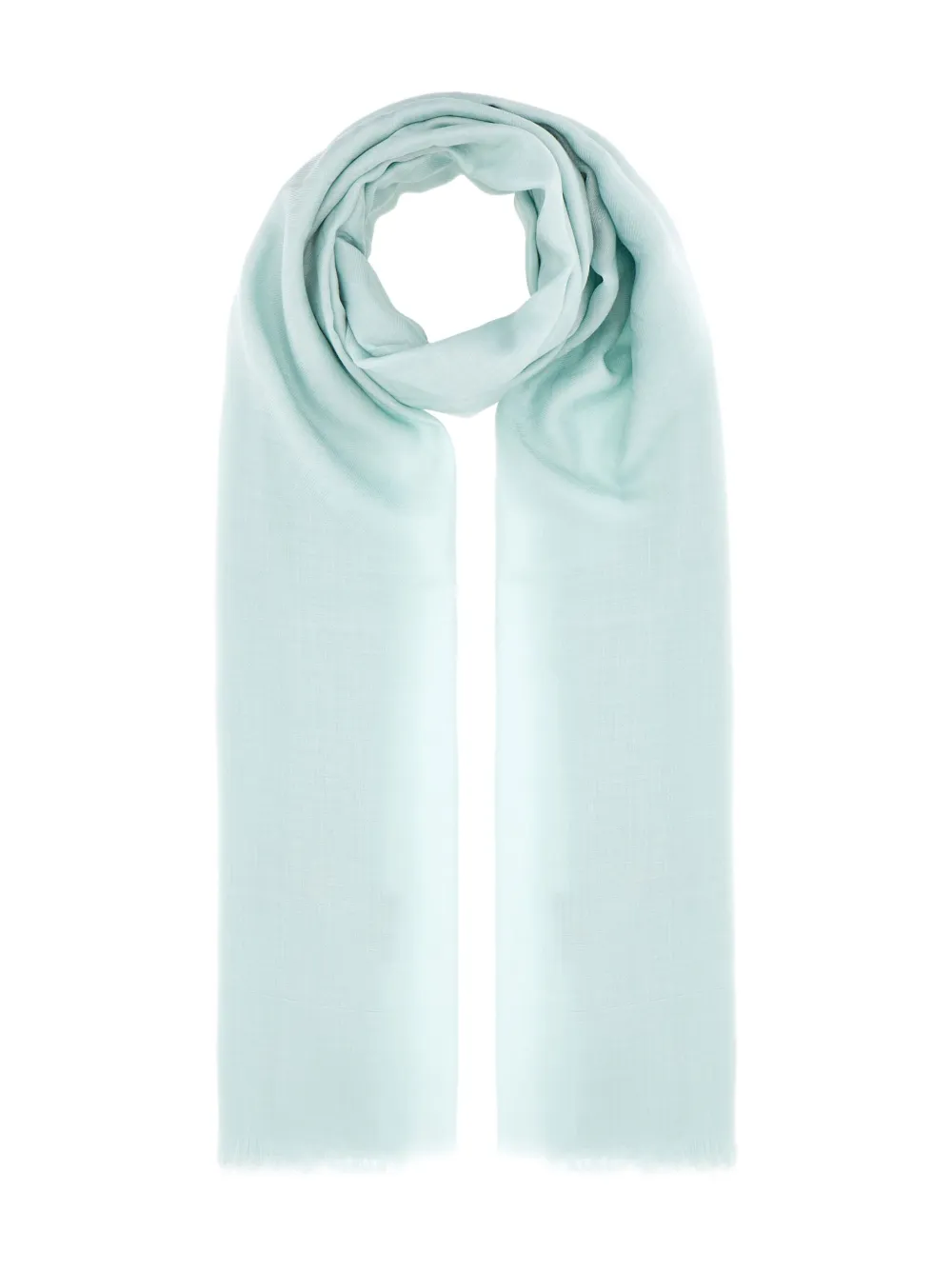 FENDI Sjaal met gerafelde afwerking Blauw