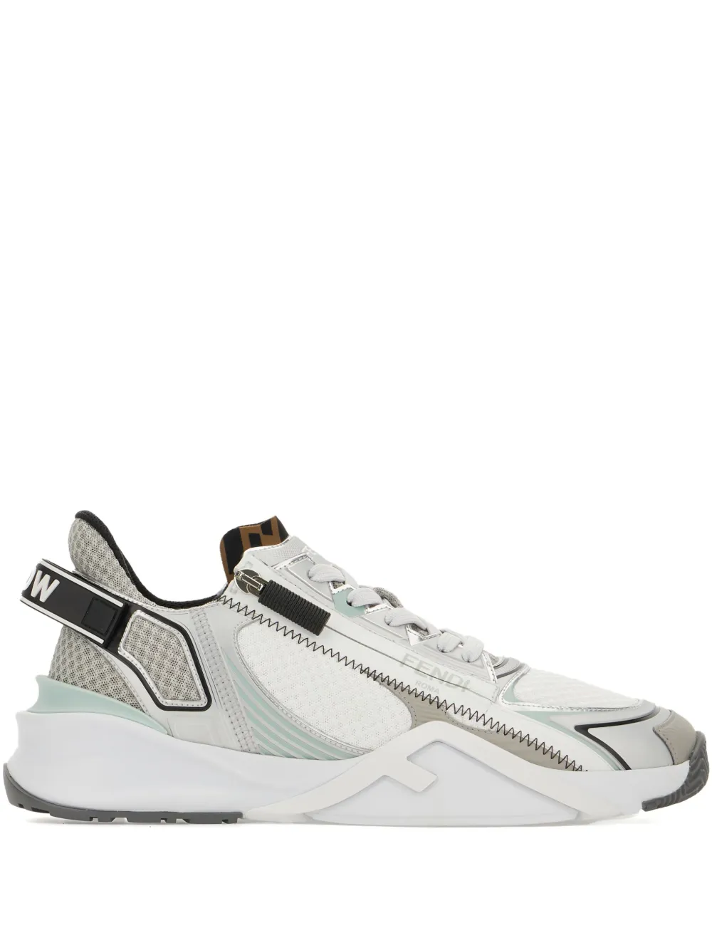 FENDI Leren sneakers Wit