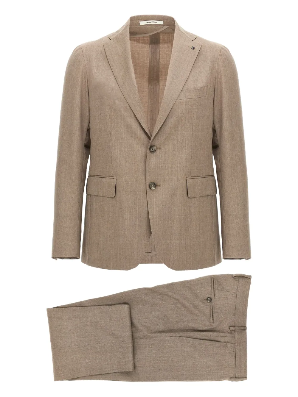 Tagliatore wool suit | Brown | Image 1