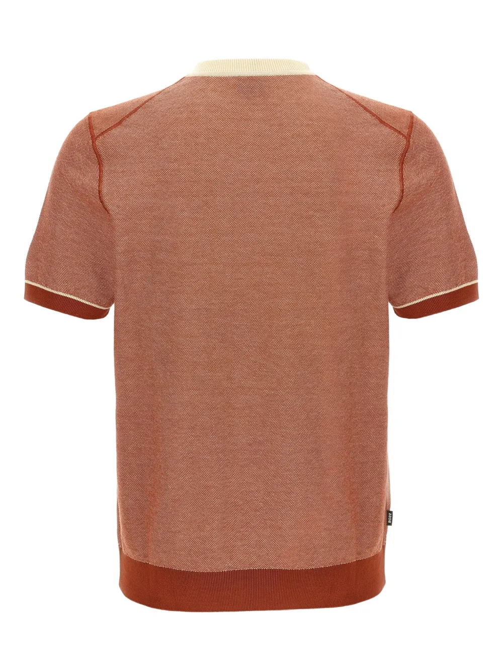 Shop Hugo Boss Textured Short-sleeve Knit Top