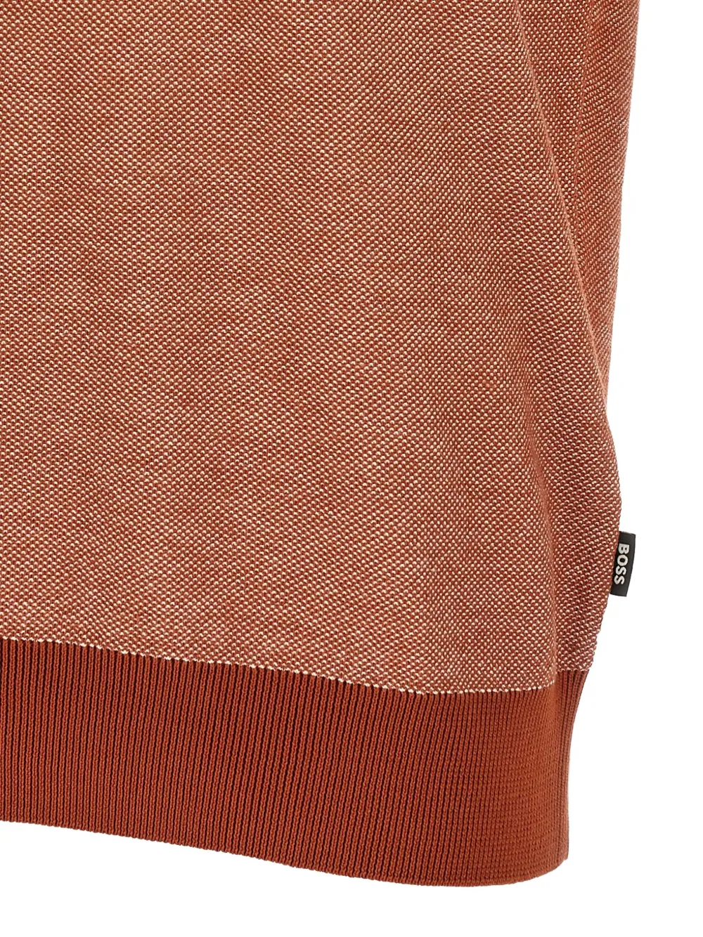 Shop Hugo Boss Textured Short-sleeve Knit Top