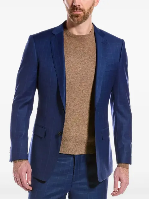 Cavalli Class plaid slim-fit suit