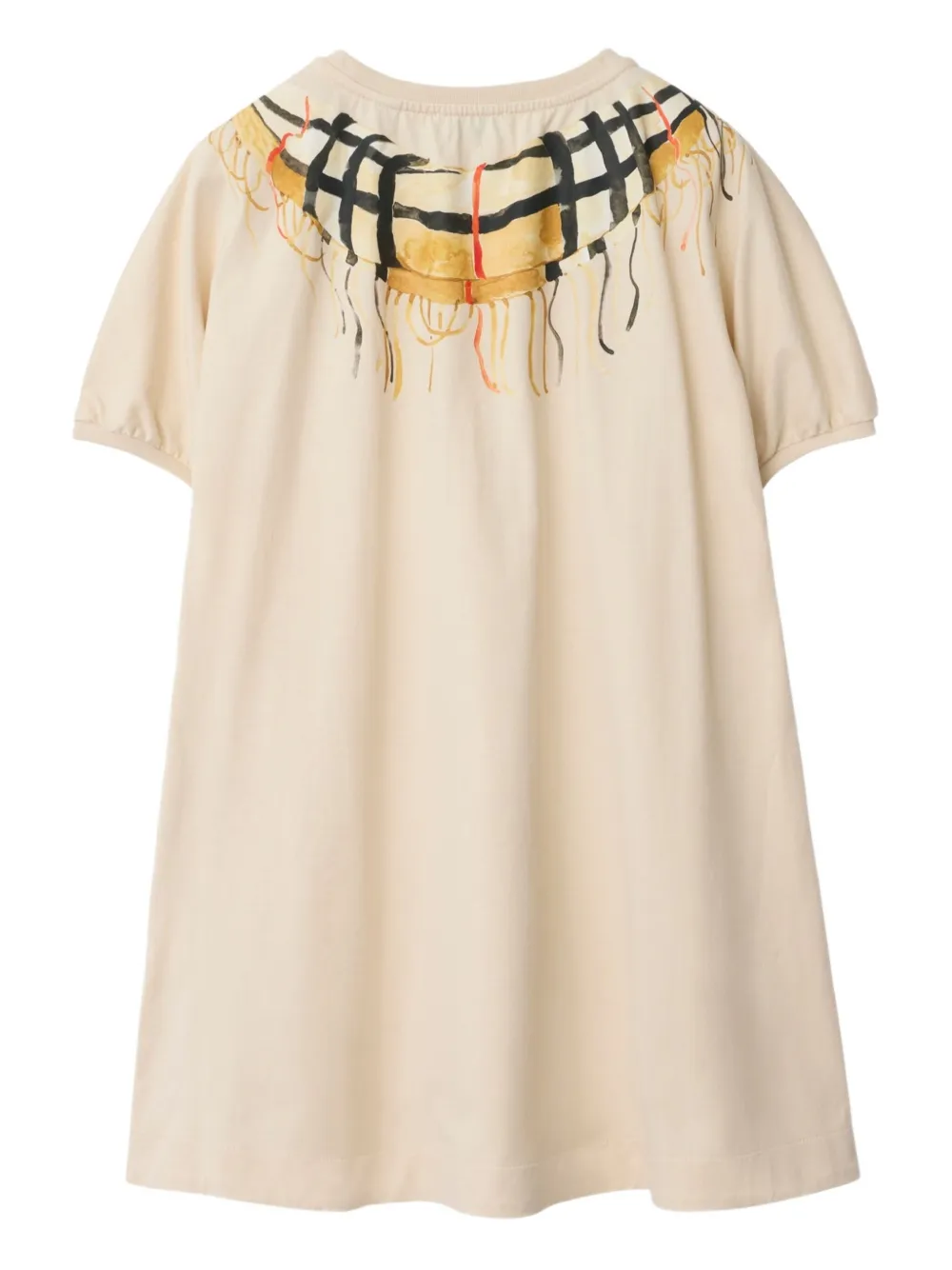 Burberry Kids Jurk met print Beige