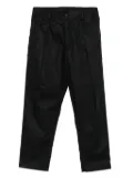 Rhun pleated turn-up trousers - Black