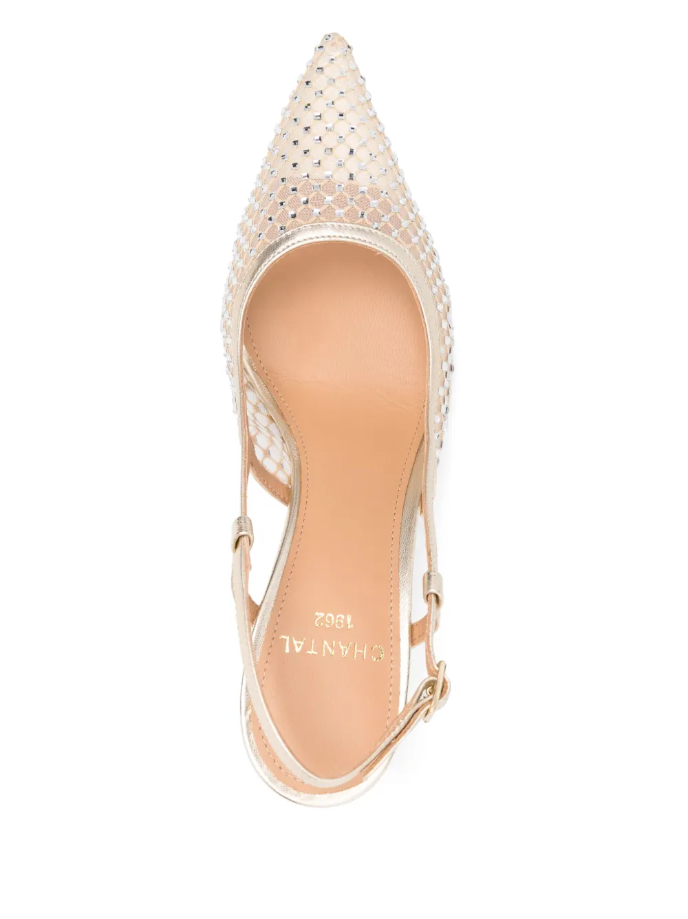 Chantal 80mm crystal-embellished pumps Neutrals