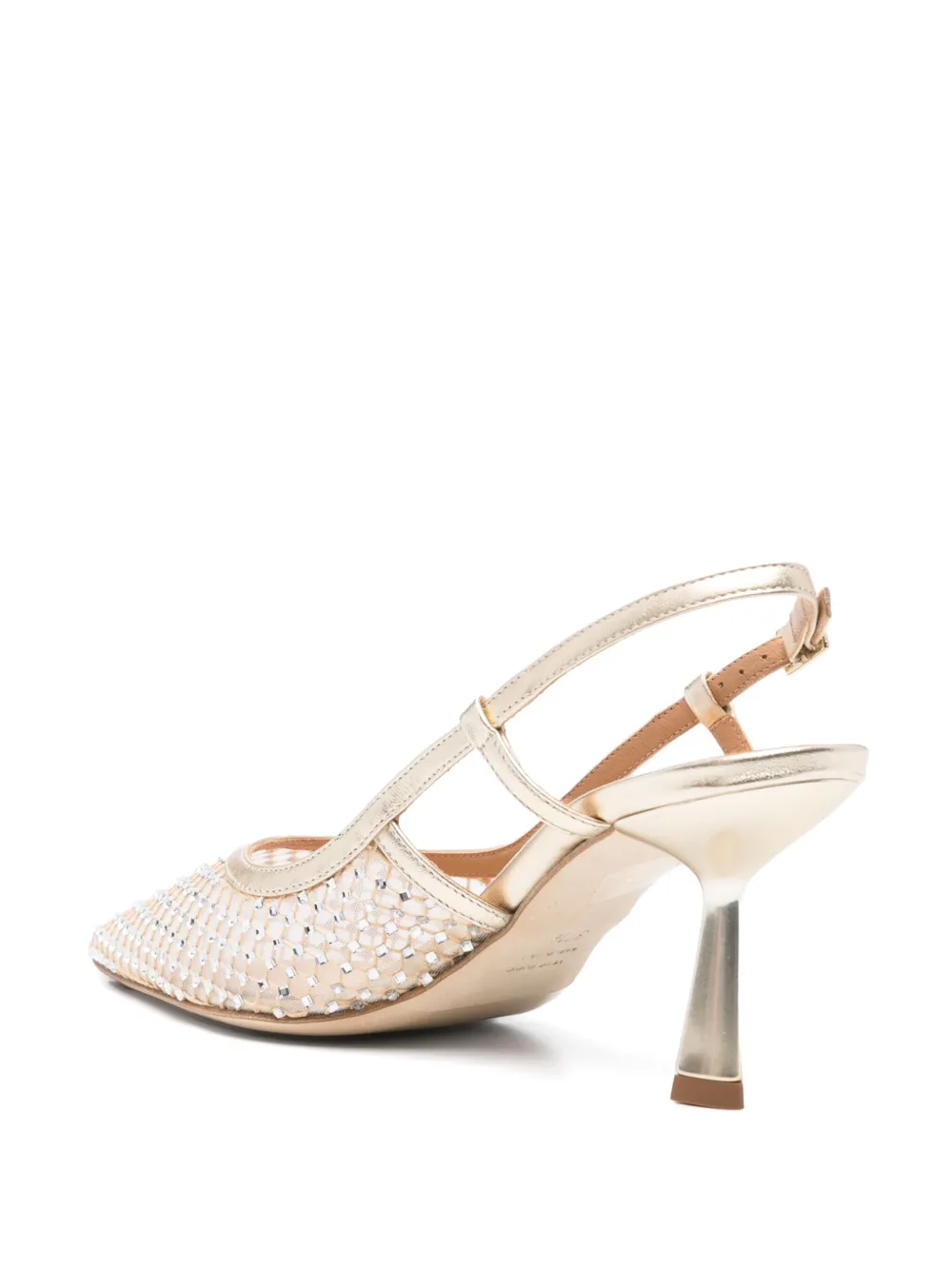 Chantal 80mm crystal-embellished pumps Neutrals