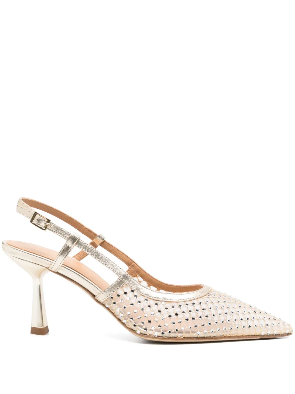 Chantal 80mm crystal-embellished pumps Neutrals