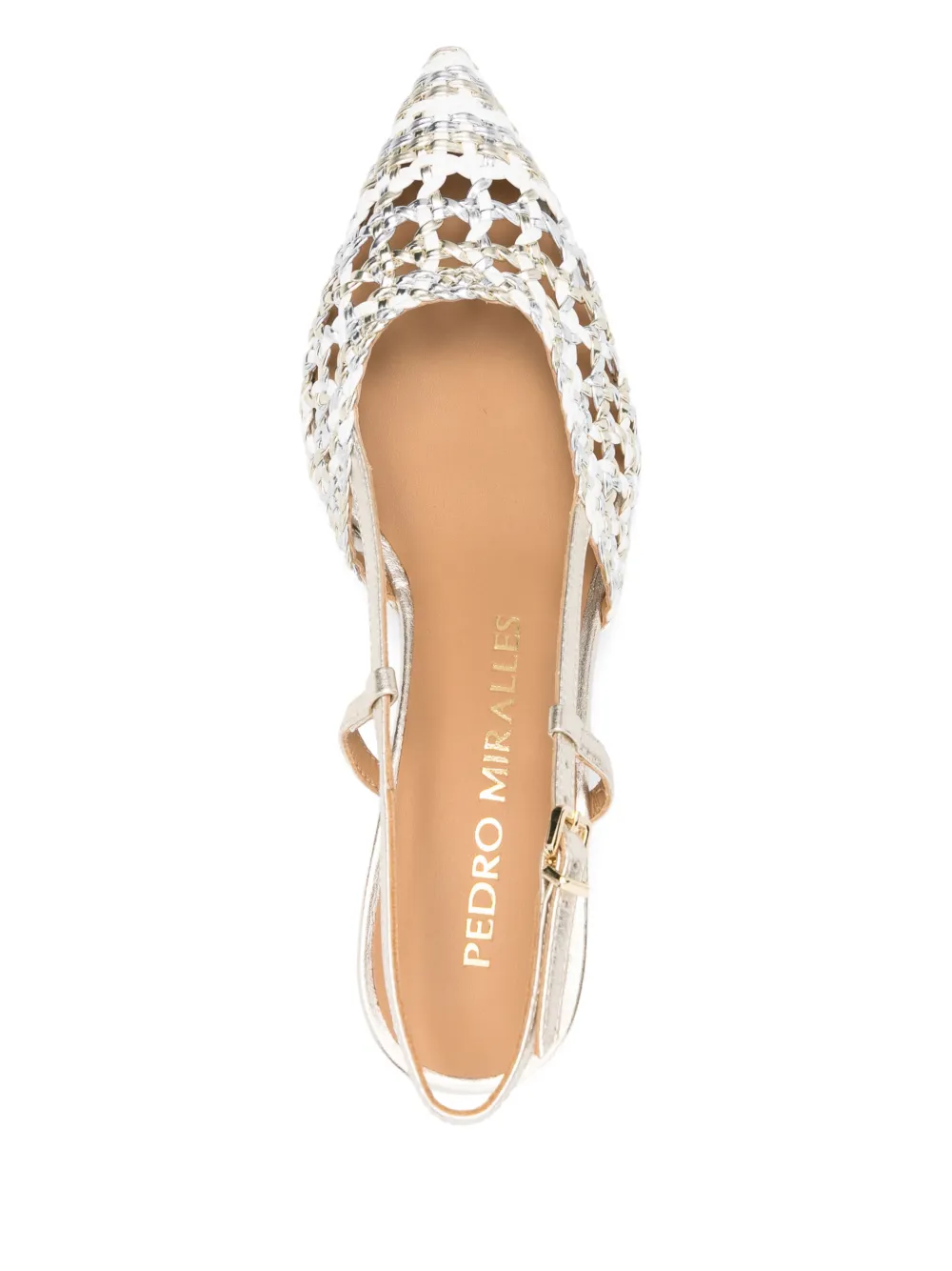 Pedro Miralles 60mm slingback heeled pumps White
