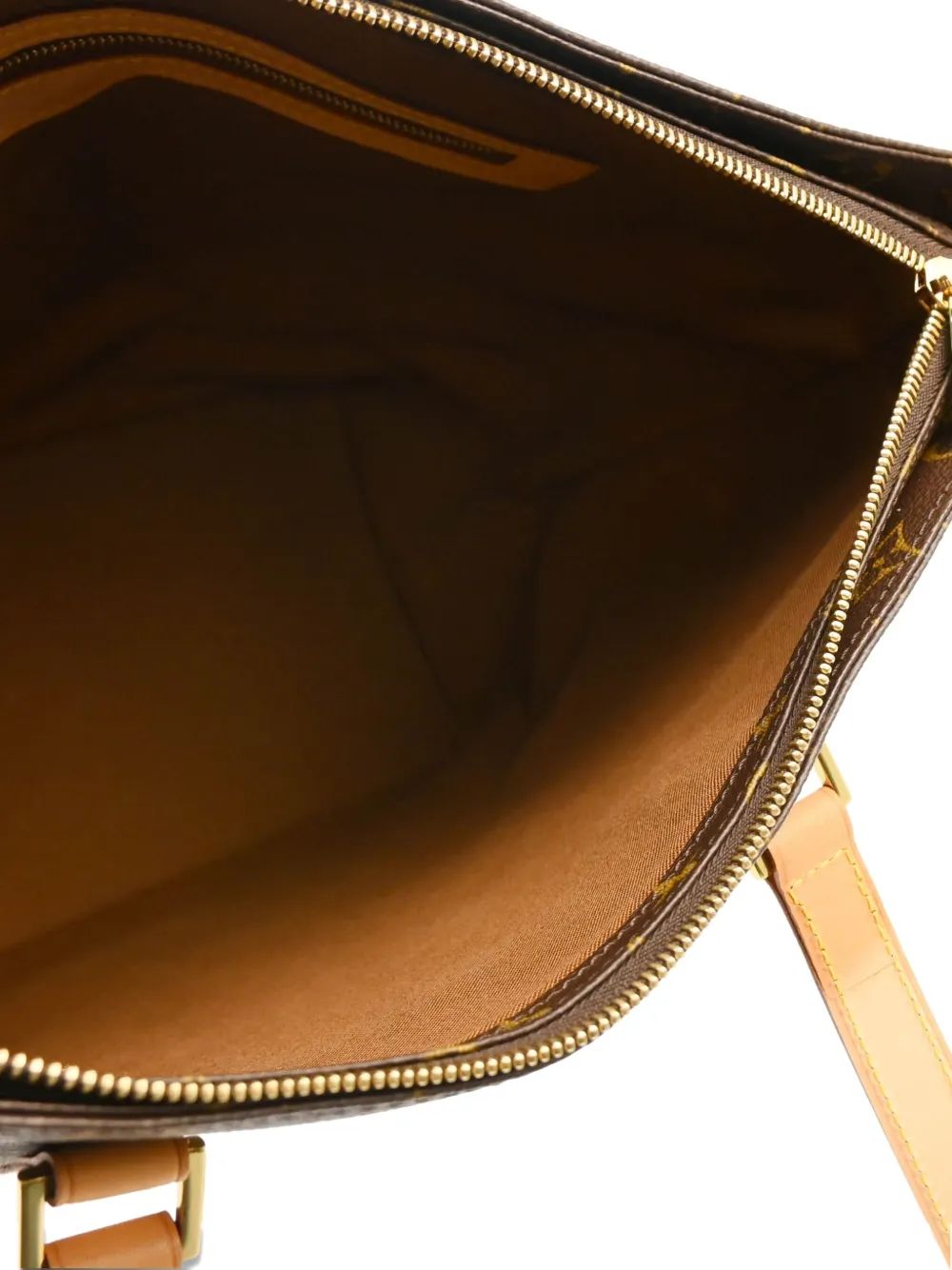 Pre-owned Louis Vuitton 2002 Cabas Mezzo Tote Bag In Brown