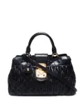 Miu Miu Pre-Owned 2000-2020s matelassé tote bag - Black
