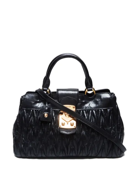 Miu Miu Pre-Owned 2000-2020s matelassé tote bag