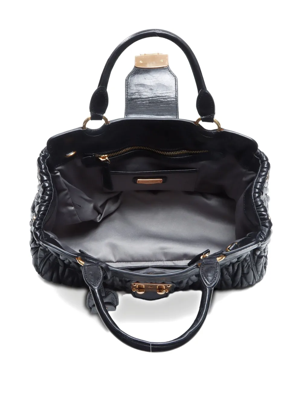 Pre-owned Miu Miu 2000-2020s Matelassé Tote Bag