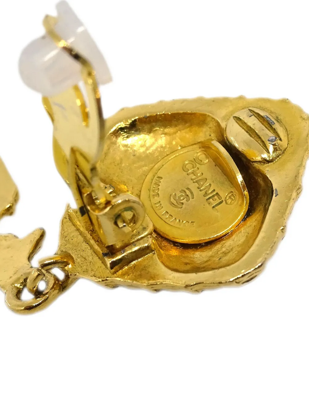 Pre-owned Chanel 1990-2000s Mademoiselle Clip-on Earrings