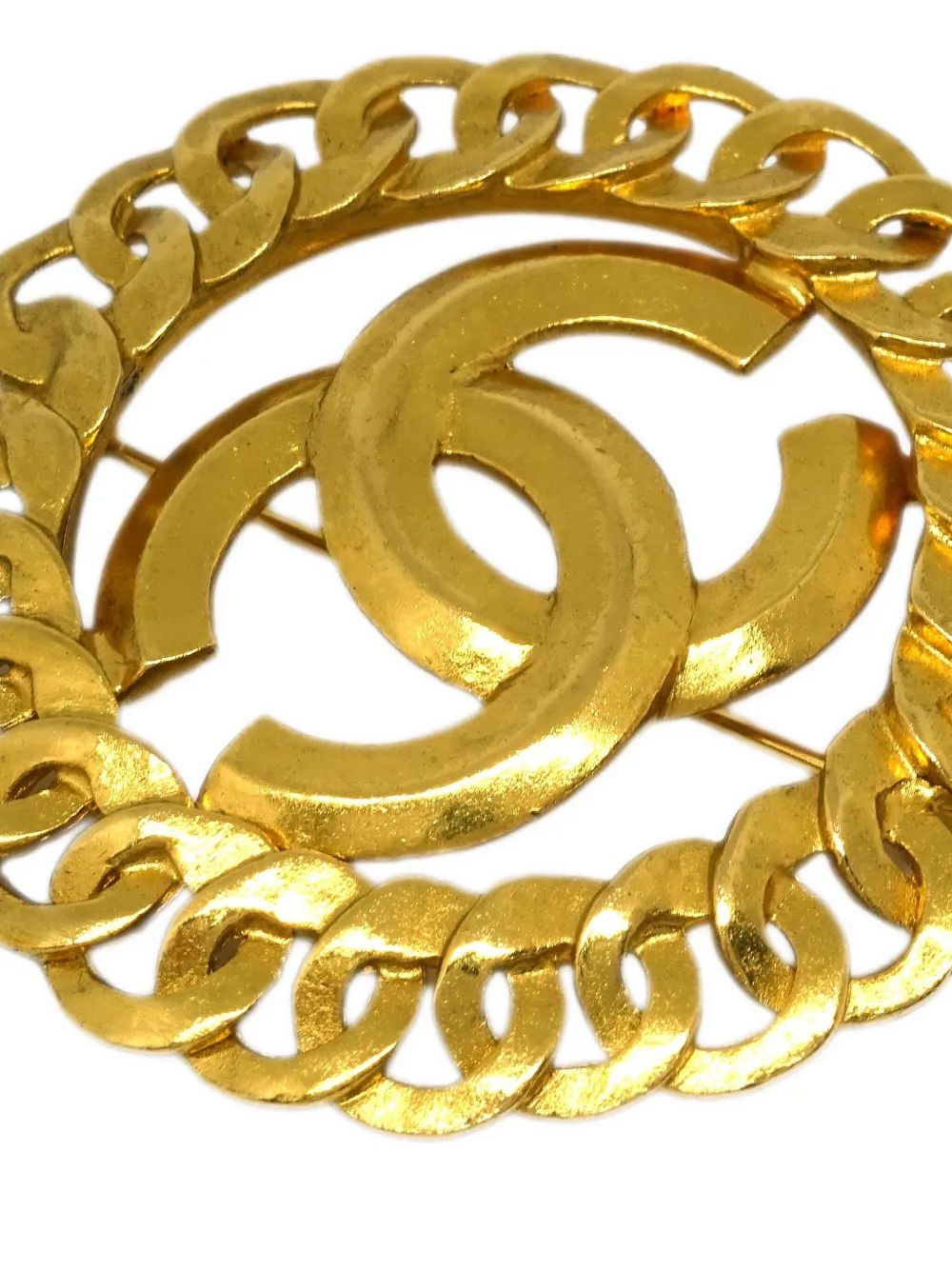 Pre-owned Chanel 1996 Cc Logo Brooch