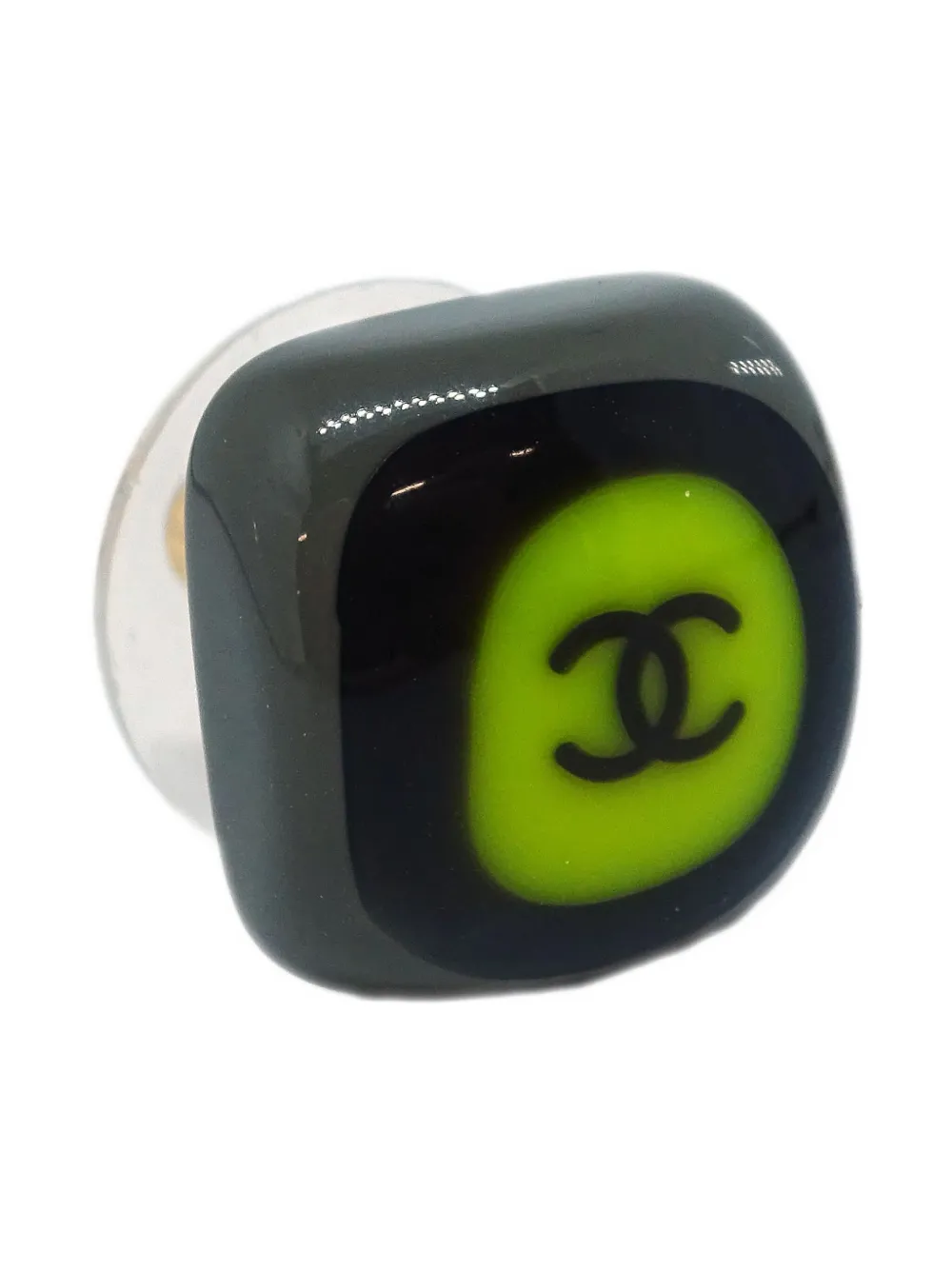 Pre-owned Chanel 2003 Cc Stud Earrings