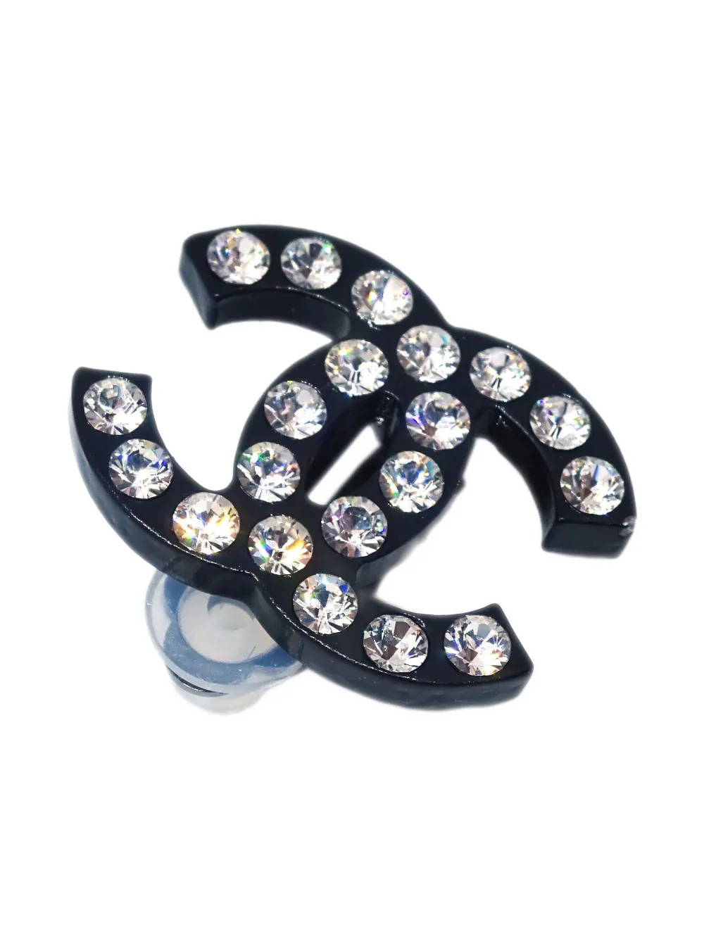Pre-owned Chanel 2005 Cc Stud Earrings