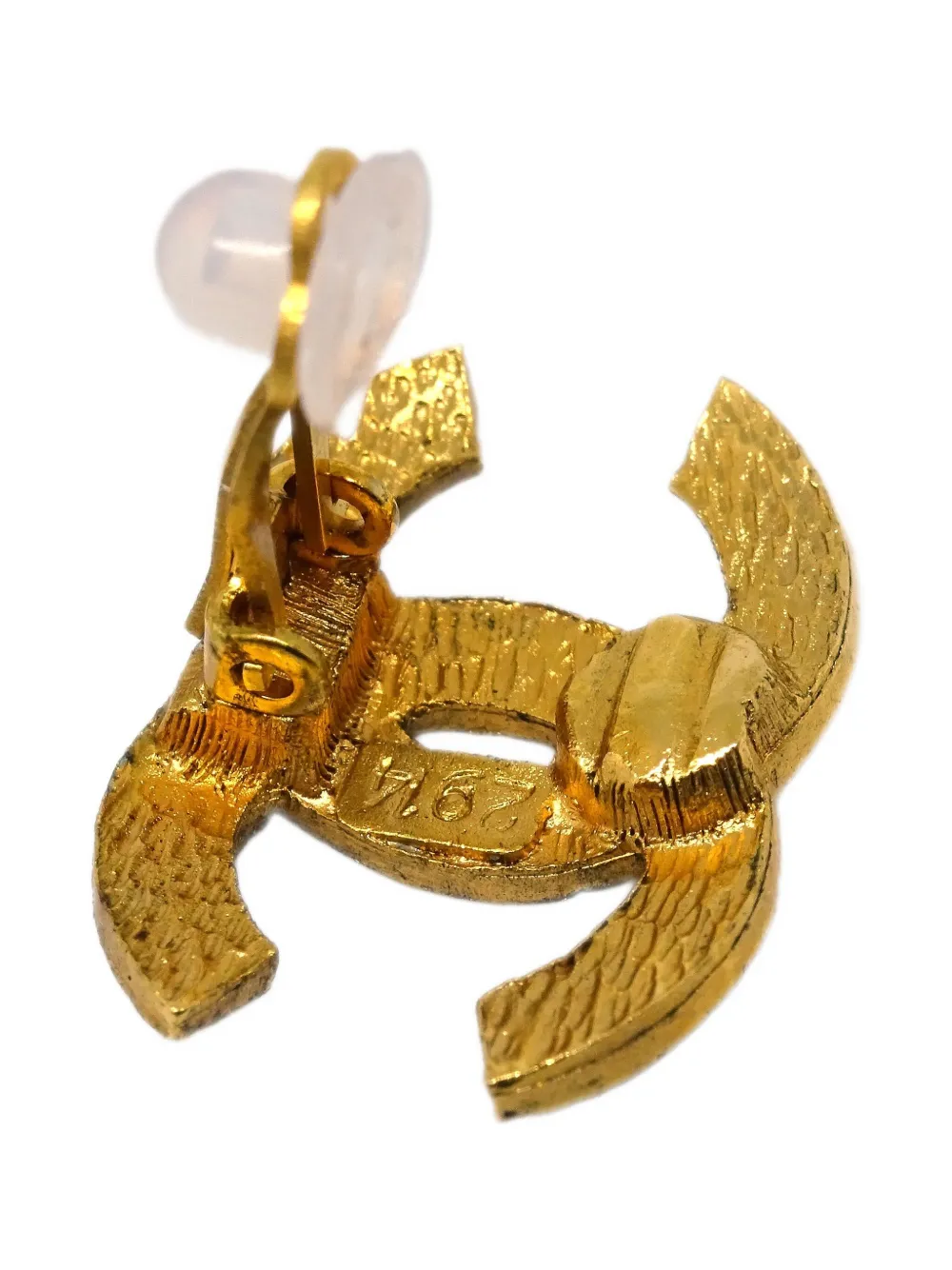 Pre-owned Chanel 1990-2000s Cc Clip-on Earrings
