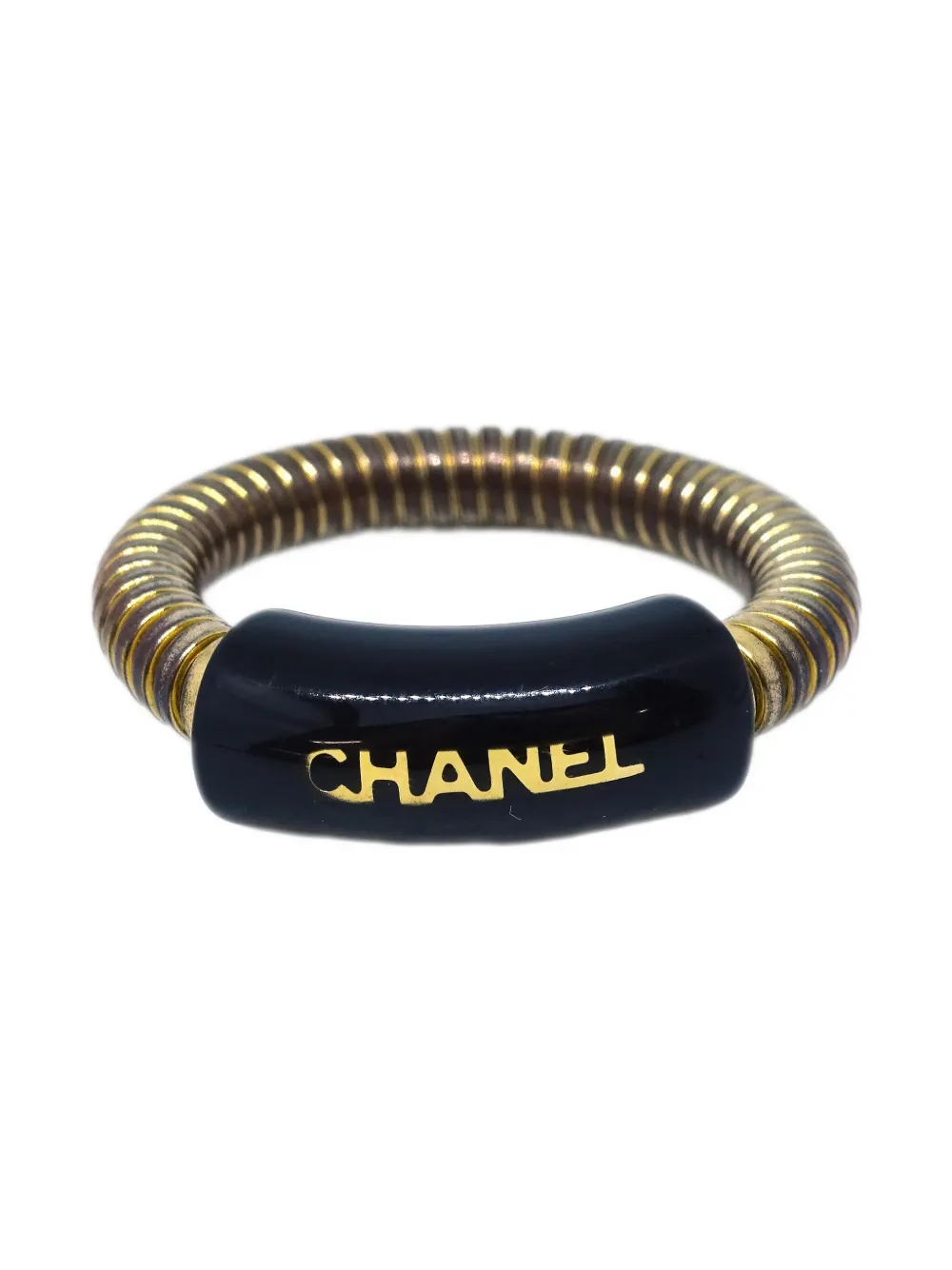 Pre-owned Chanel 2001 Logo Ring