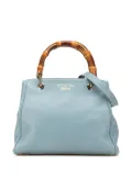 Gucci Pre-Owned 2016-2025 Small Calfskin Bamboo Shopper satchel - Blue