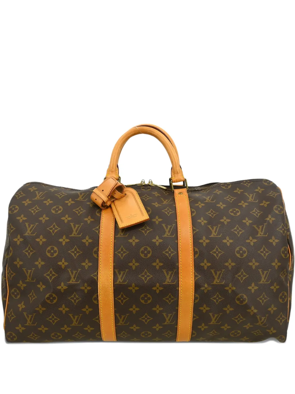 Louis Vuitton Pre-Owned 1991 キーポル 50 ボストンバッグ - ブラウン Louis Vuitton Pre-Owned 1991 キーポル 50 ボストンバッグ - ブラウン