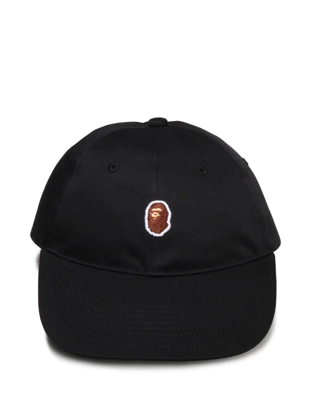 A BATHING APE® logo-embroidered baseball cap | Black | Image 1