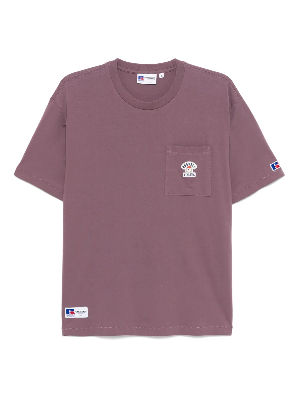 CHOCOOLATE T-shirt met zak Paars