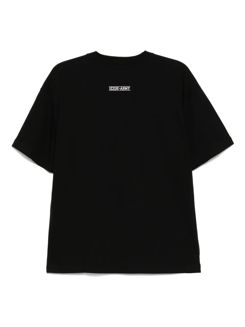 izzue T-shirt met logoprint Zwart