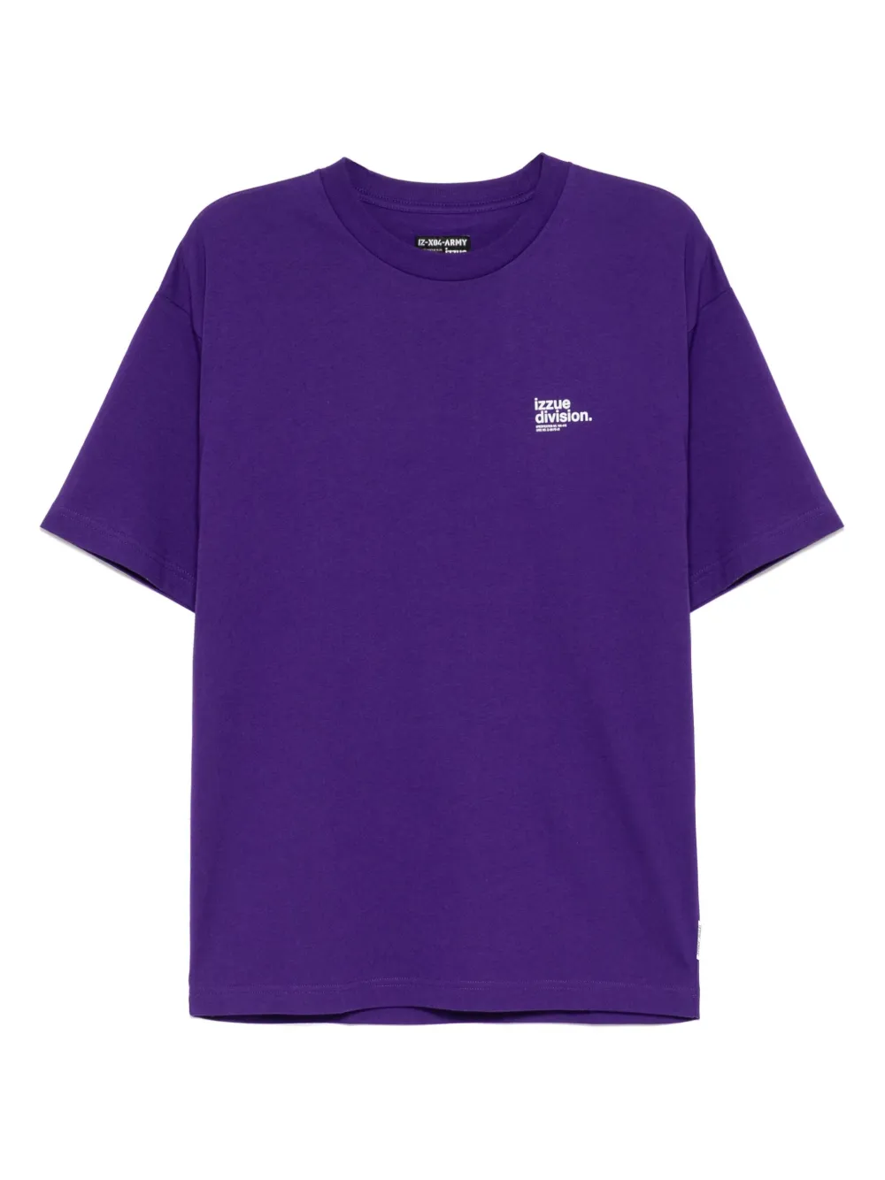 Izzue T-shirt met logoprint Paars