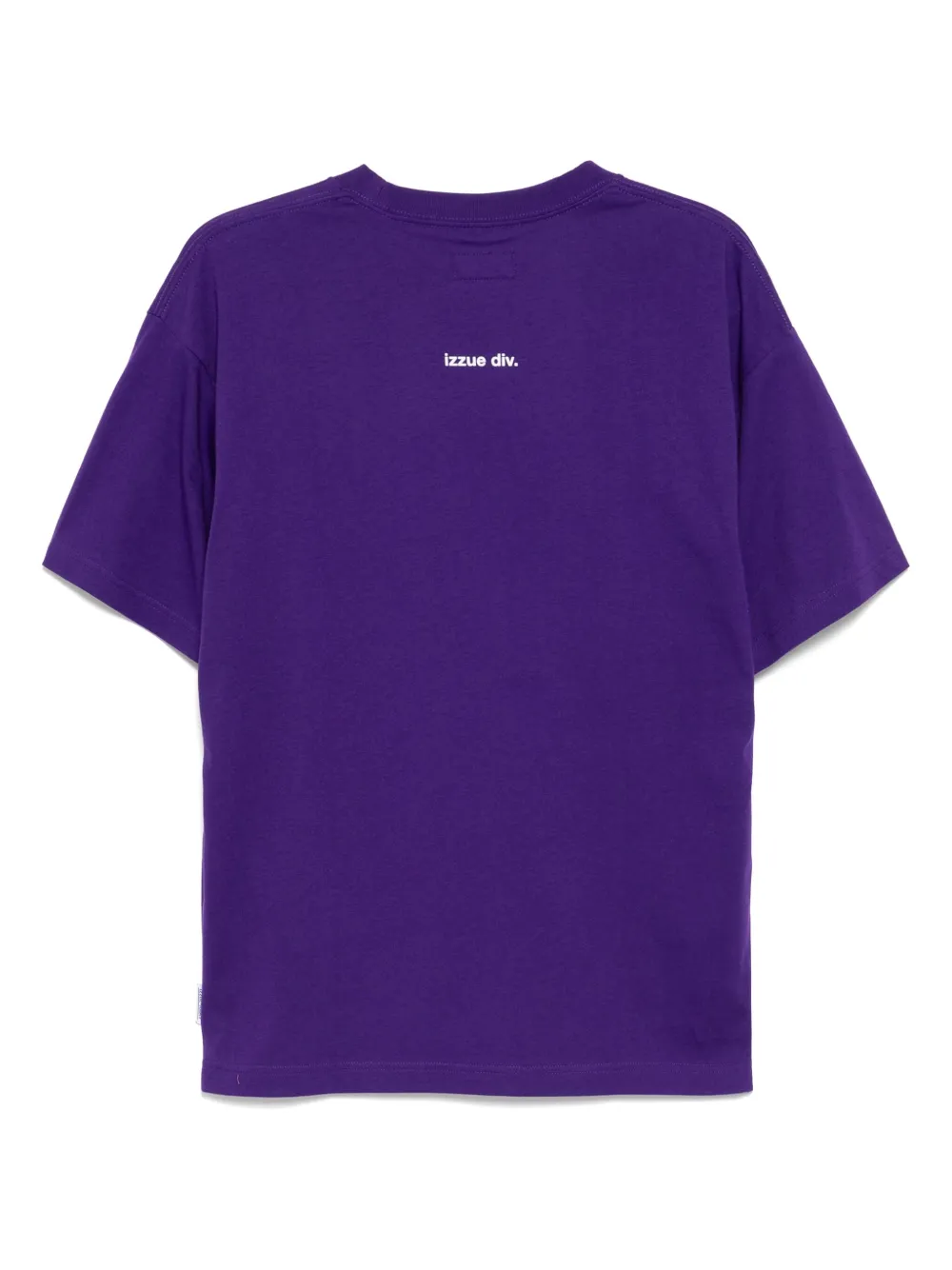 izzue T-shirt met logoprint Paars
