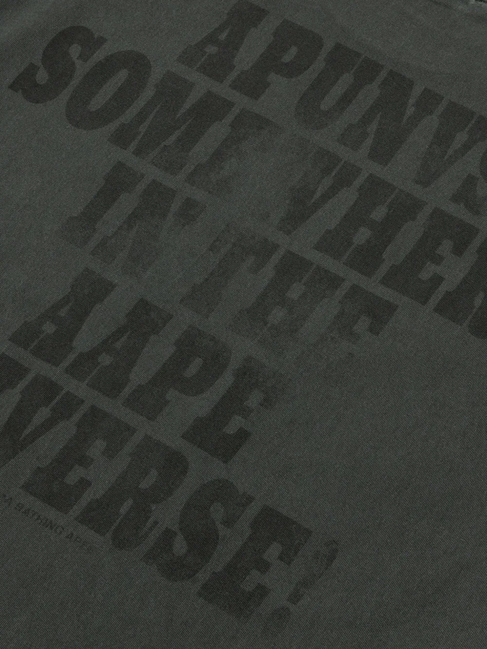 AAPE BY *A BATHING APE Katoenen T-shirt met grafische print Zwart