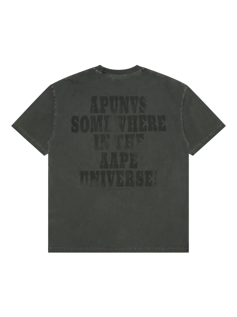 AAPE BY *A BATHING APE Katoenen T-shirt met grafische print - Zwart