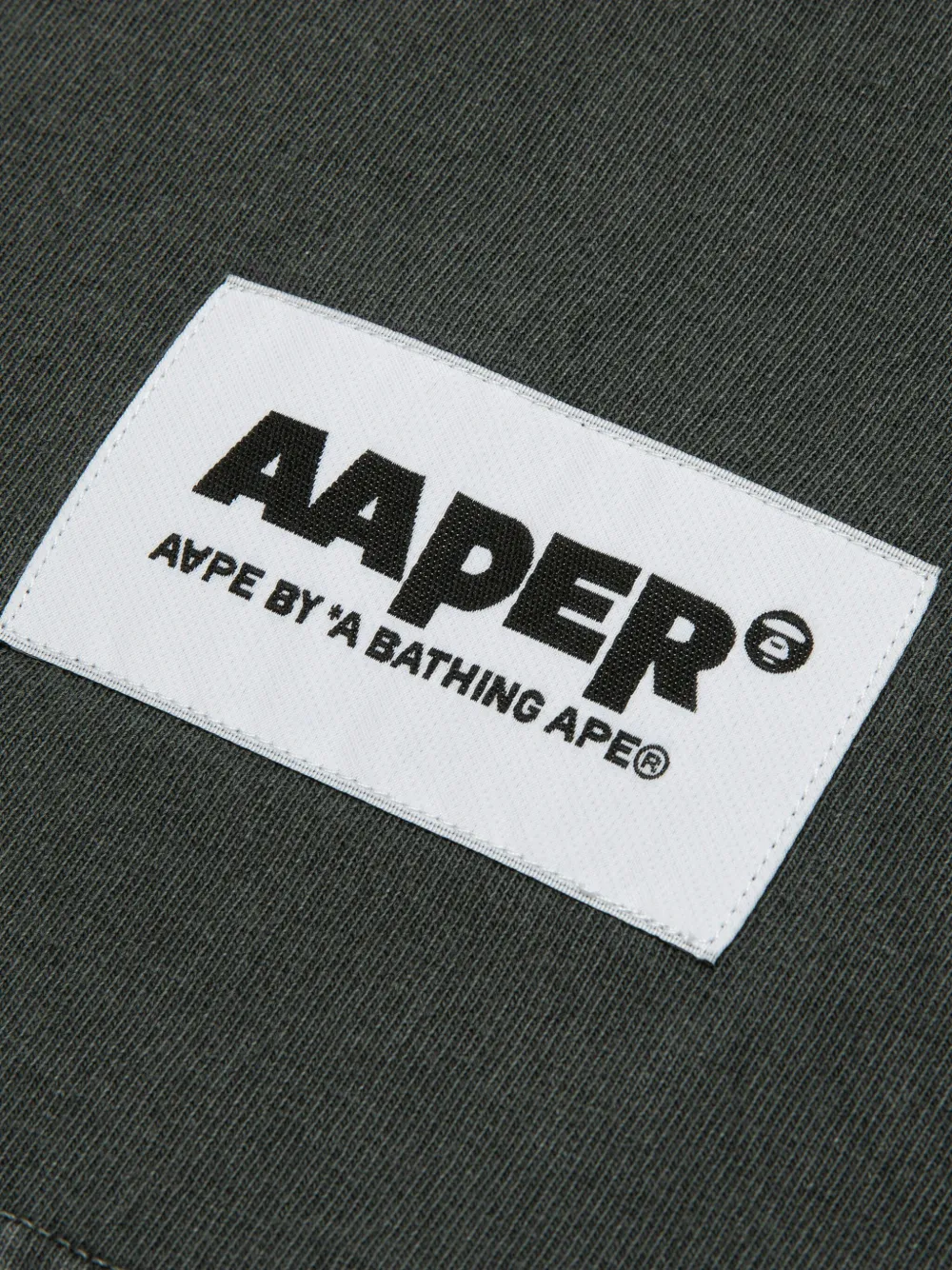 AAPE BY *A BATHING APE Katoenen T-shirt met grafische print Zwart