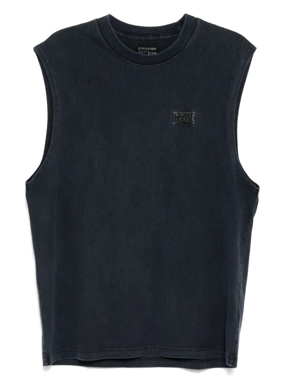 Izzue T-shirt met geborduurd logo Blauw
