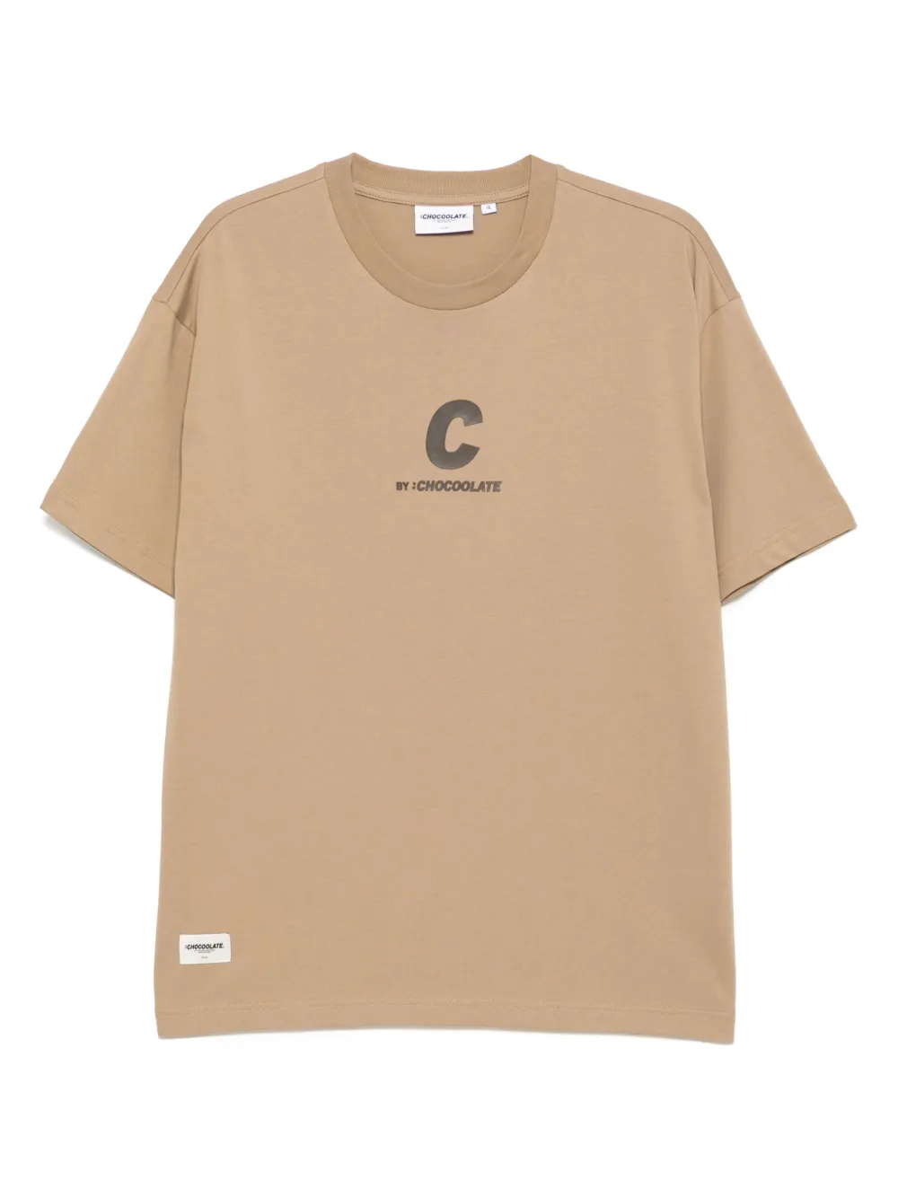 CHOCOOLATE T-shirt met logoprint Beige