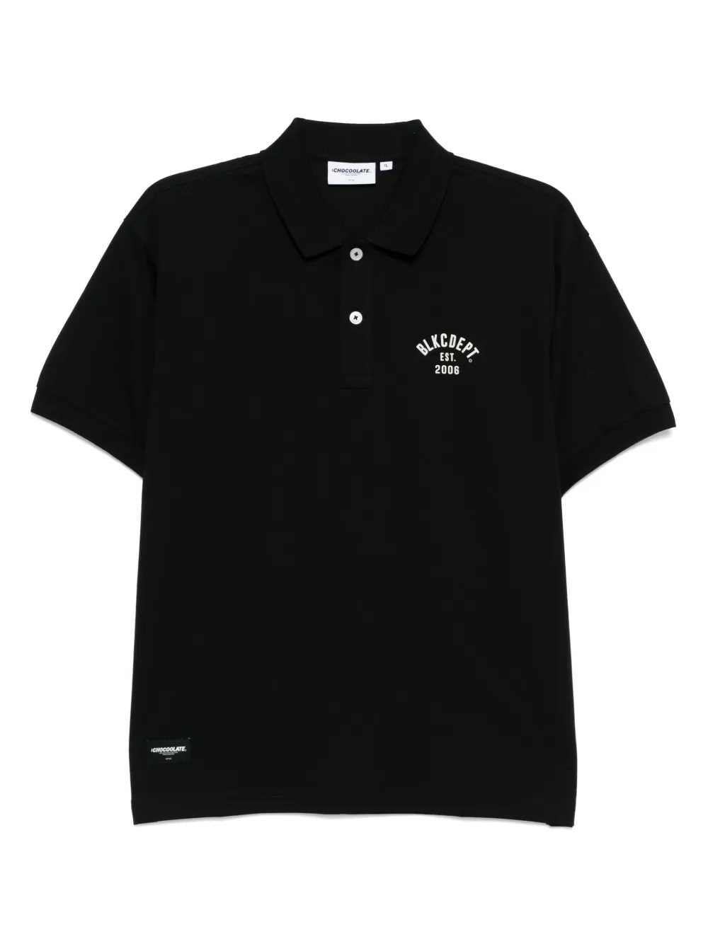 CHOCOOLATE Poloshirt met logoprint Zwart