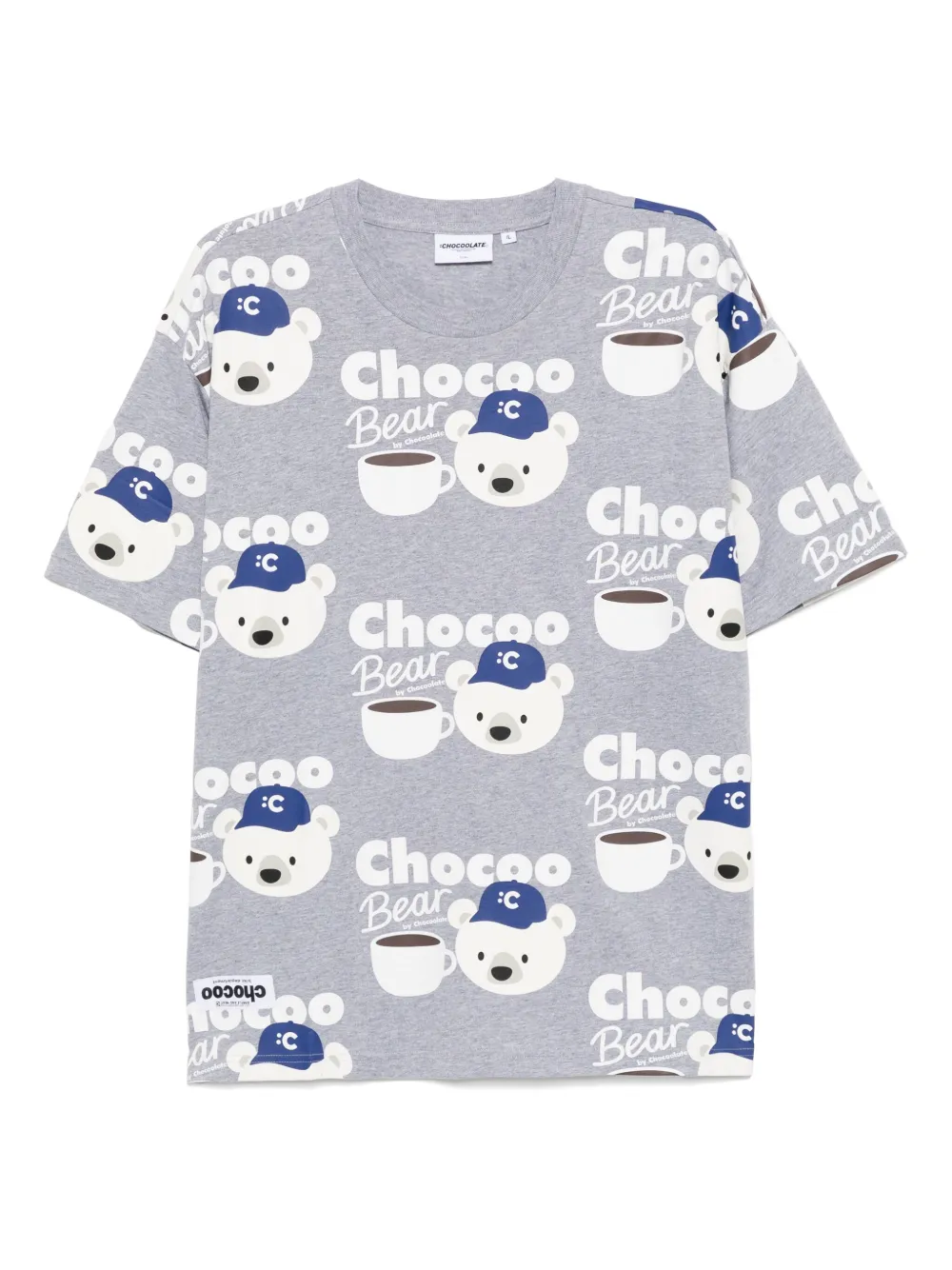 CHOCOOLATE T-shirt met grafische print Grijs