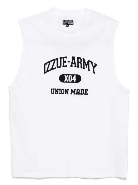 izzue logo-print vest 