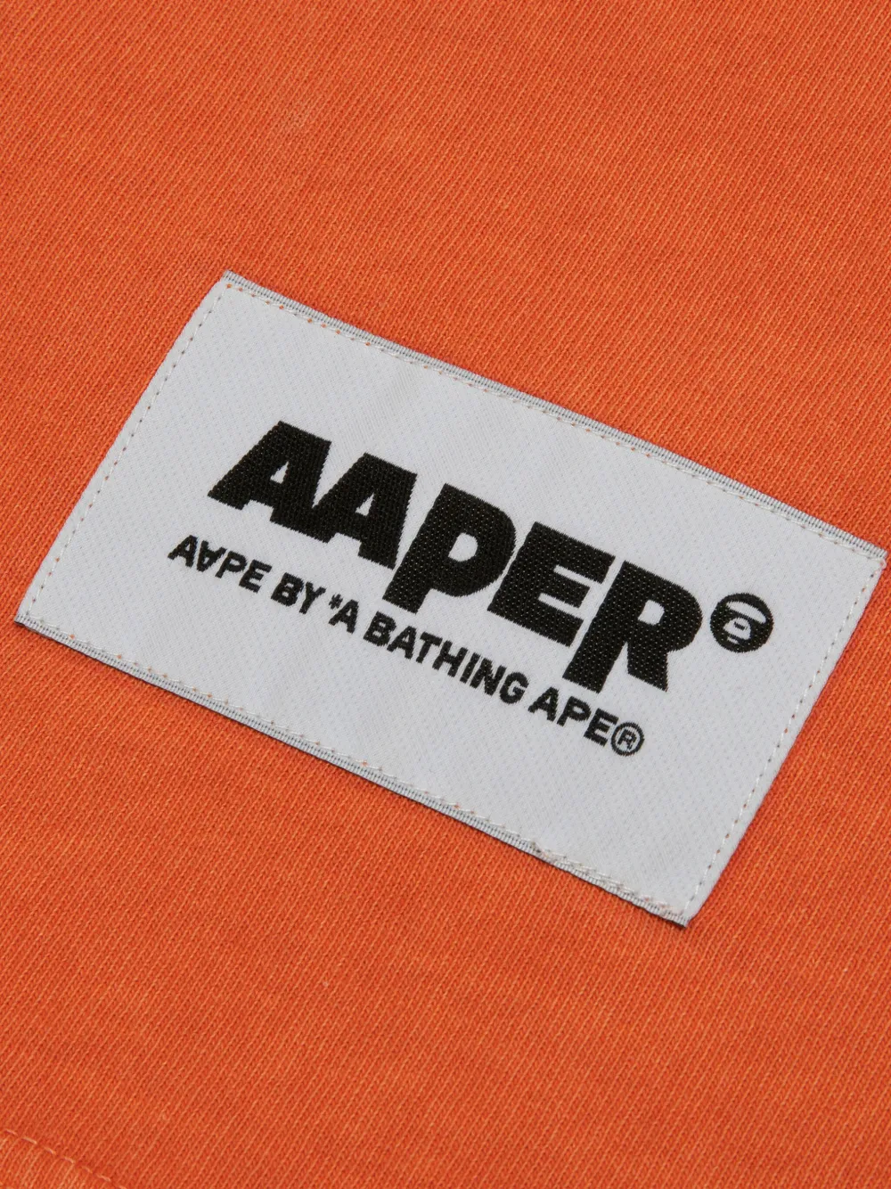 AAPE BY *A BATHING APE T-shirt met grafische print Oranje