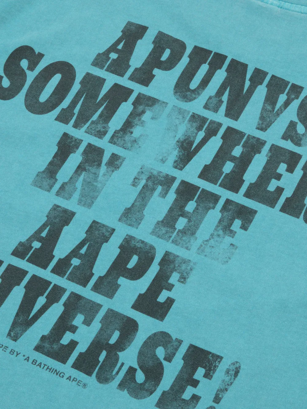 AAPE BY *A BATHING APE T-shirt met grafische print Blauw