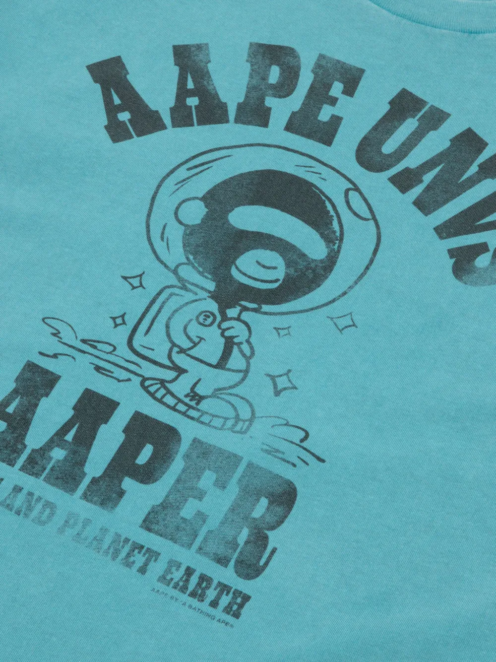 AAPE BY *A BATHING APE T-shirt met grafische print Blauw